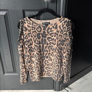 INC International Concepts Leopard Print Sweater